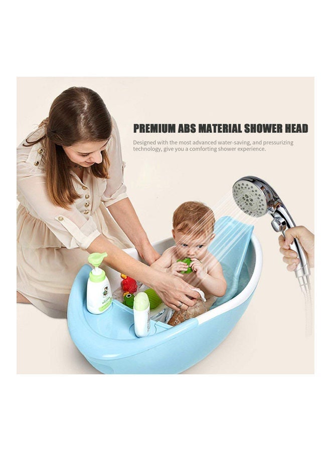 NIBEMINENT 5 Spray Setting Shower Head Silver 25.50x6.50x11.80cm - Image 3