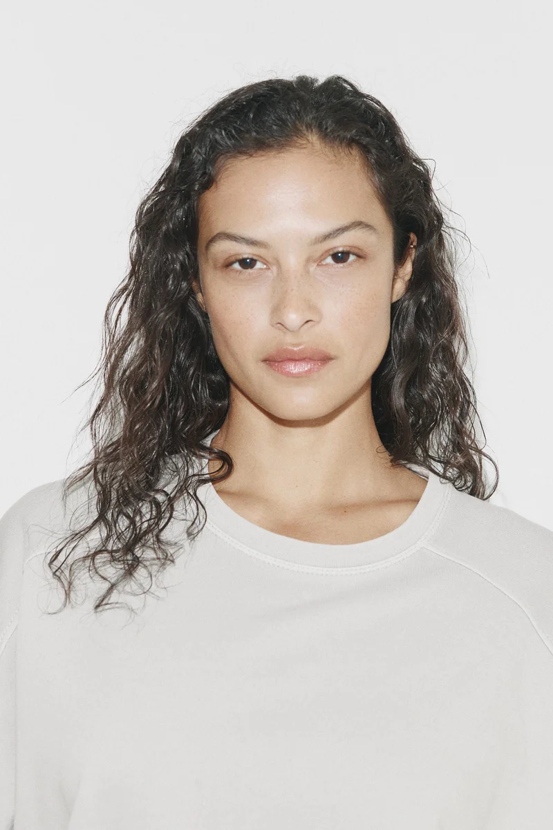 H&M Short-sleeved cotton sweatshirt