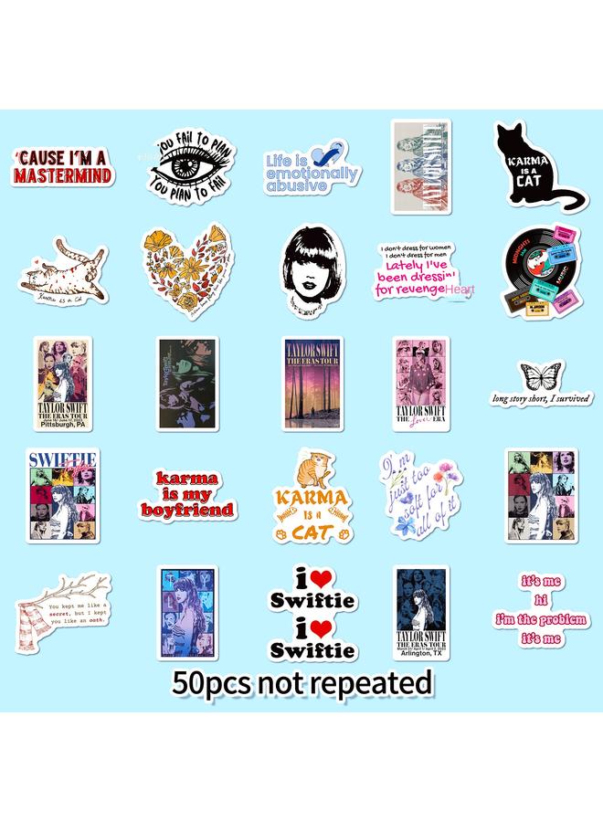 Bluejw 50 Posters Taylor Swift Singer Stickers Ins Pop Singer Mold Decorative Graffiti Stickers - Image 4