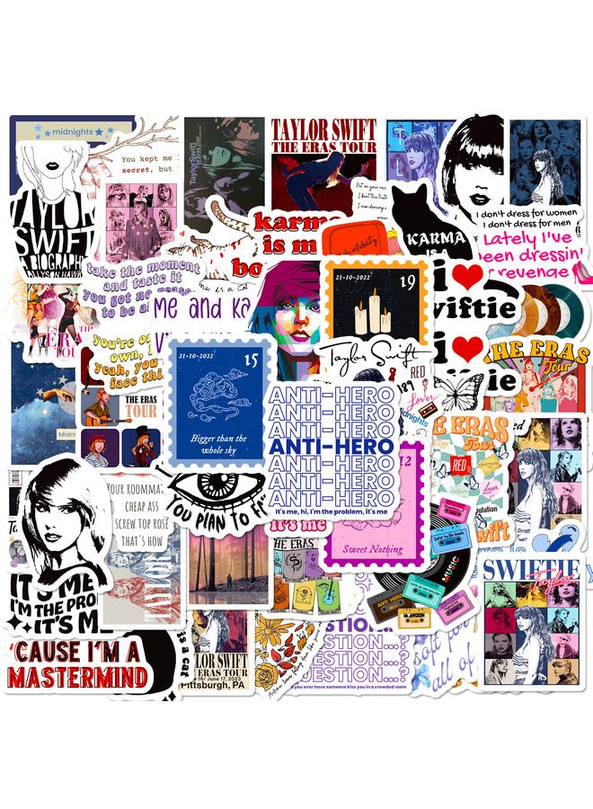 Bluejw 50 Posters Taylor Swift Singer Stickers Ins Pop Singer Mold Decorative Graffiti Stickers - Image 1