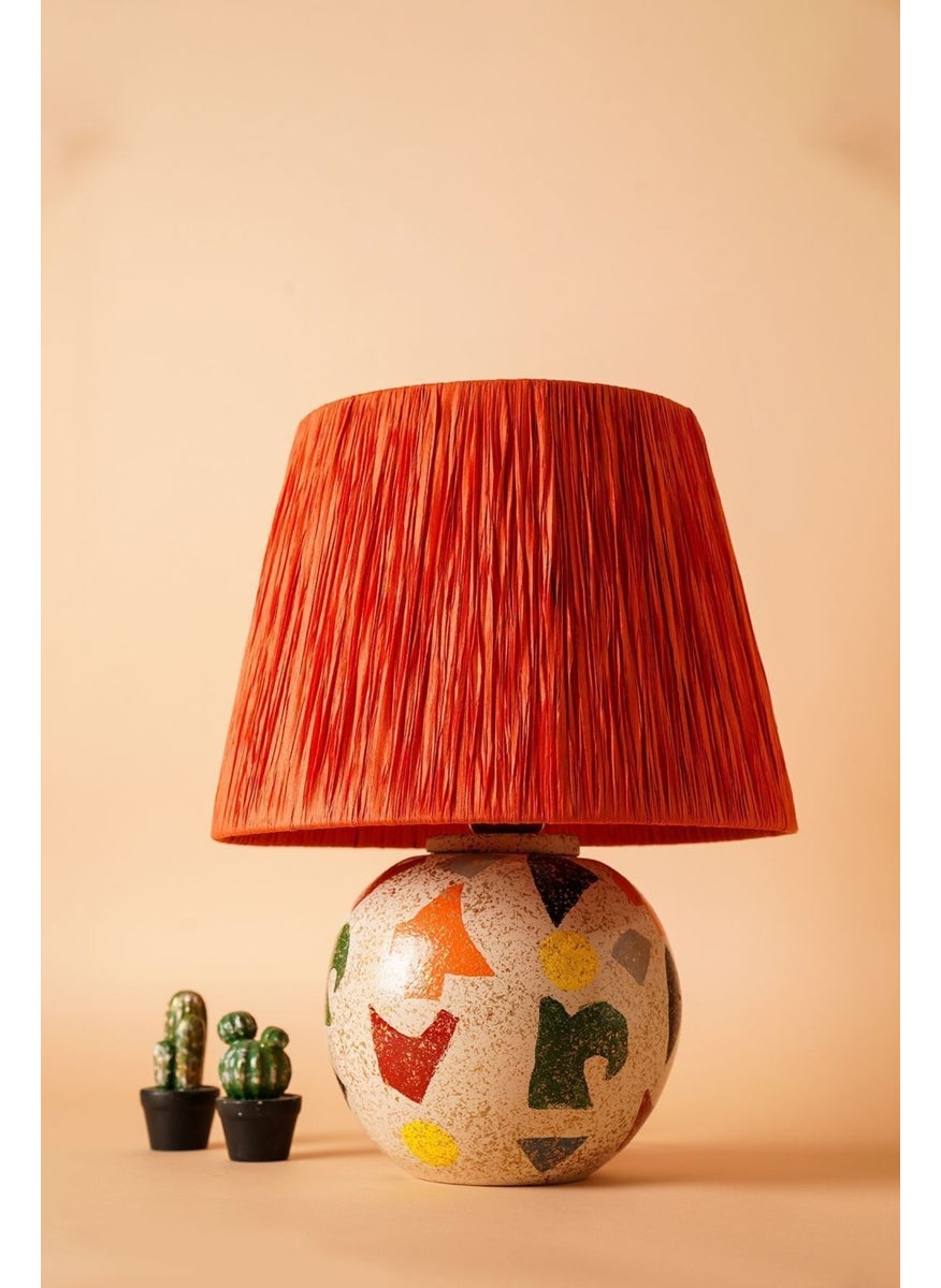 1 Carte Handmade Ceramic Lampshade Orange E27 Ceramic Modern Multicolor - pzsku/ZCD52EA5B44F40CFB32EFZ/45/_/1730910023/e6bbe21f-e63c-4d78-b1e3-c816d56a15f6