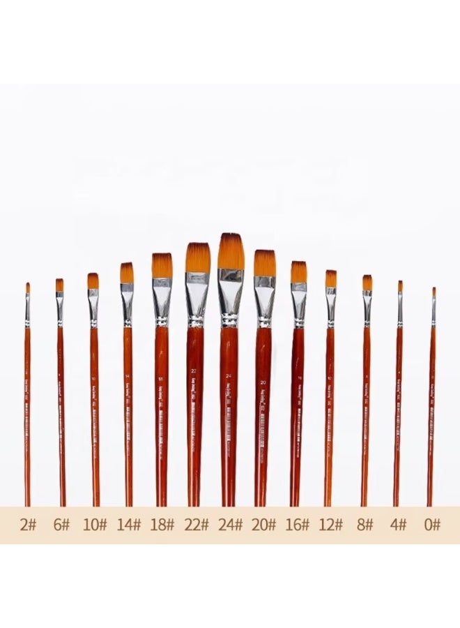 Keep Smiling 13PCS Professional Artist Brush Set for Oil, Acrylic & Watercolor - Image 4