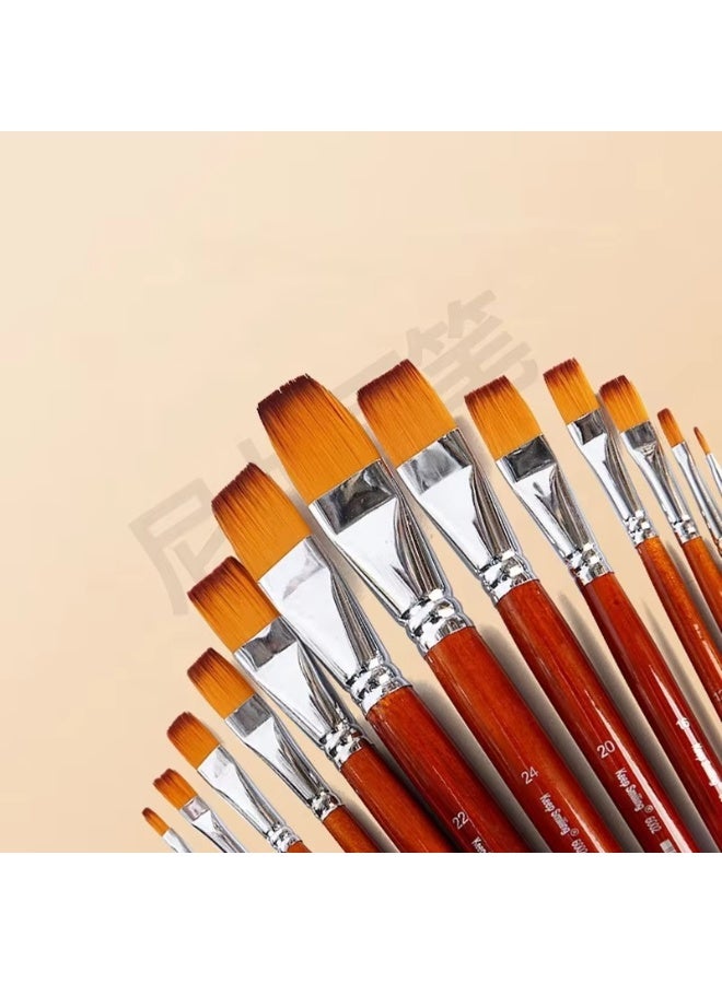 Keep Smiling 13PCS Professional Artist Brush Set for Oil, Acrylic & Watercolor - Image 5