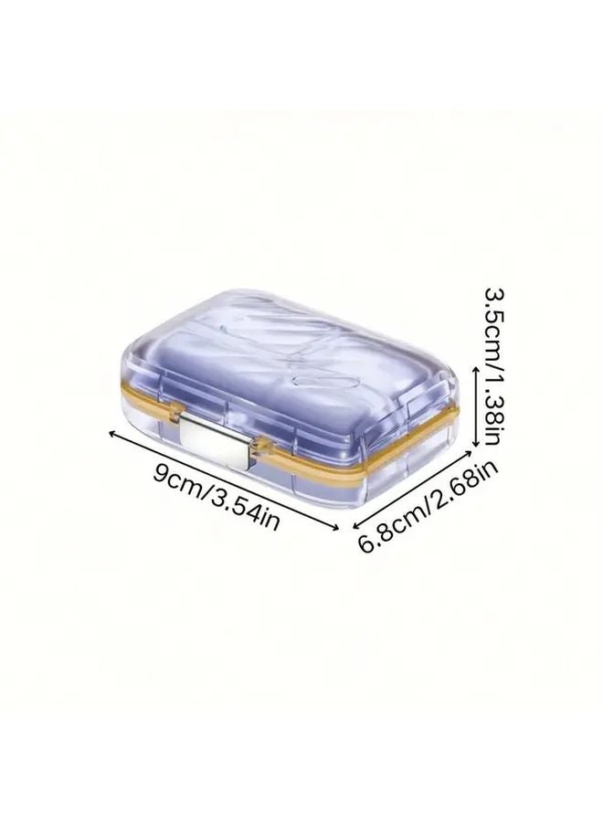 Tawny Large Capacity 7 Compartment Weekly Pill Organizer Box With Transparent Lid - Image 3