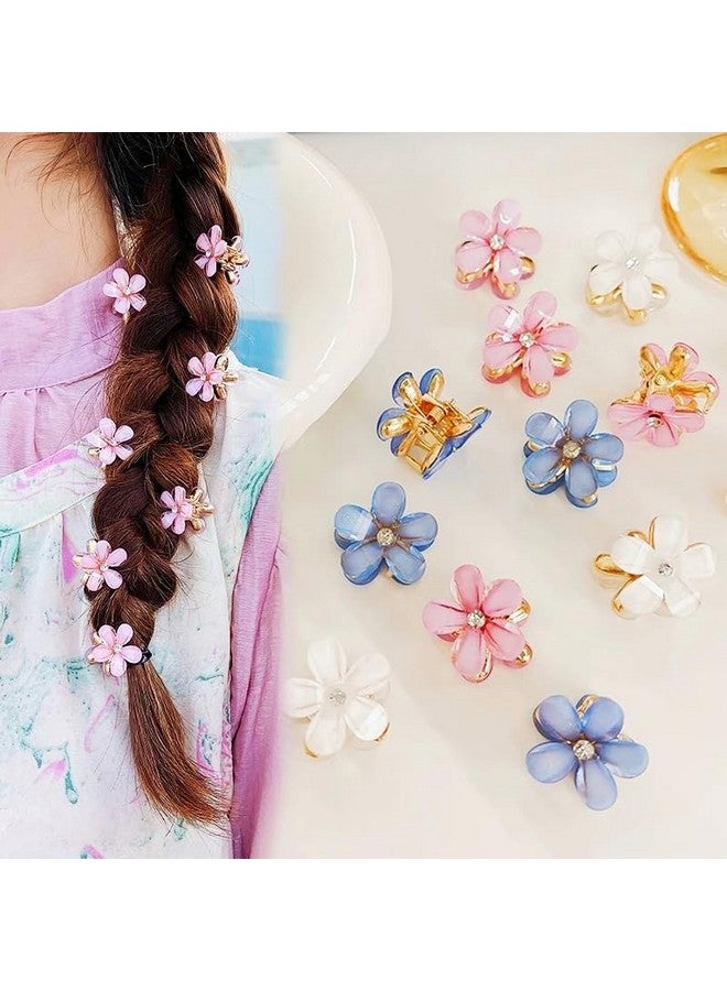 Samyak 12 Pcs Hair Clips Set | Cute Mini Studded Hair Claws Trendy Hair Barrettes For Girls Women | Trendy Hair Clutch Combo Fashion Hair Accessories - Image 2