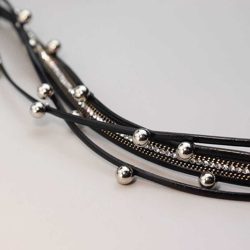 Suyi Women Wrap Bracelet Multilayered Leather Braided Bangle Wrist Cuff Bangles with Magnetic Buckle - Image 5