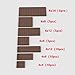 YUJHITP Classic Building Plate Assortment Pack 50pcs Brown Bulk Plates with 7 Size Building Plate Base Plate Compatible with Lego Parts and Pieces Building Bricks for Most BrandsColorBrown - Image 5