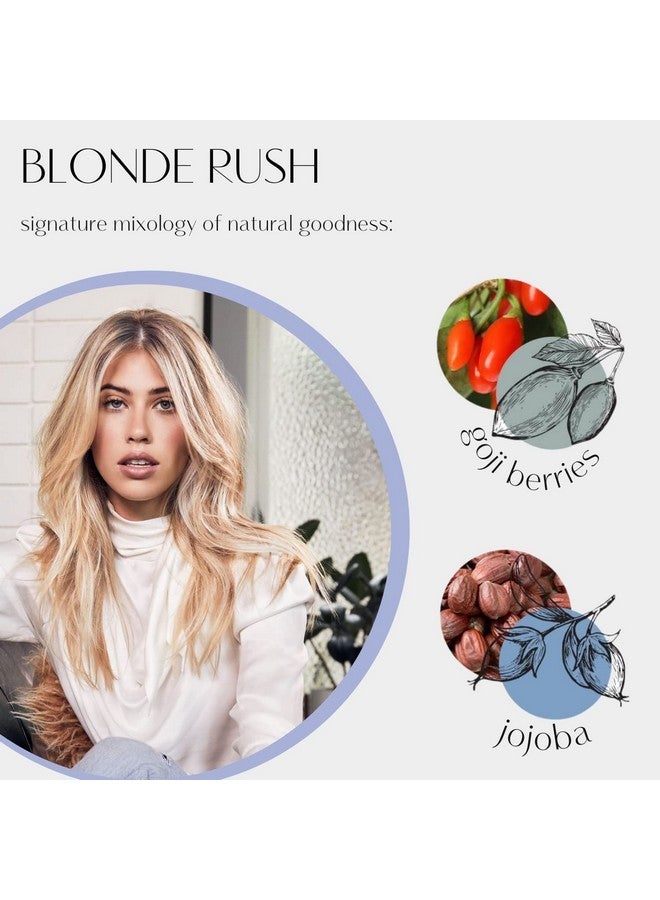 Prive Blonde Rush Shampoo - Purple for Hair No Yellow, Brass Off, Damage Repair, Natural Highlighted Bleached Blondes Smoothing Toning Blue Brassy (8oz) - Image 4