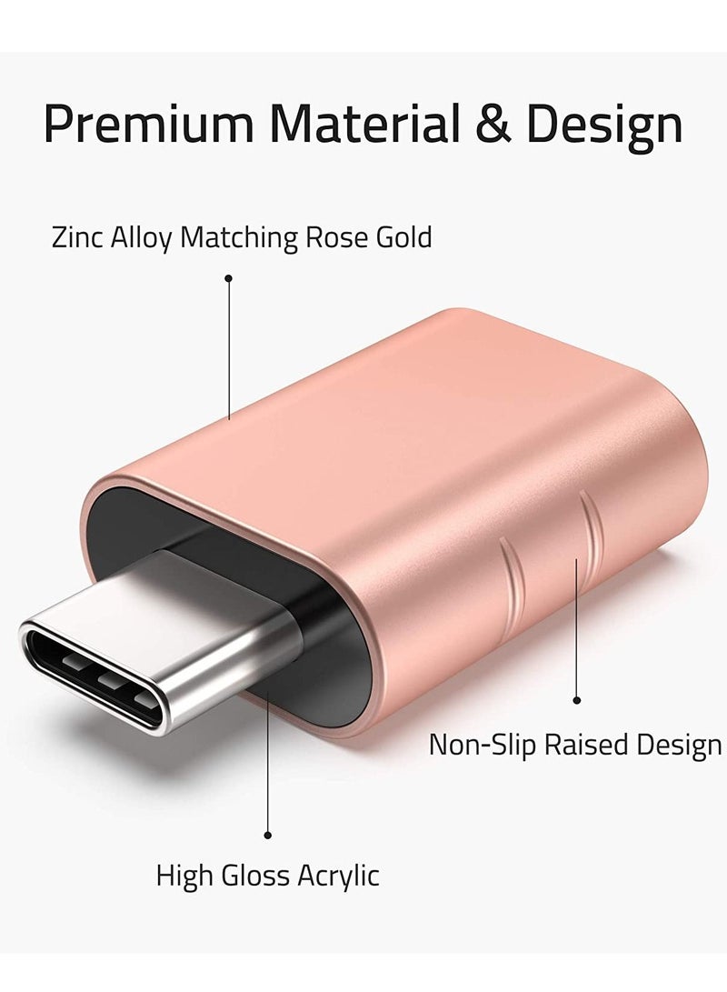 2 Pack USB C to USB Adapter USB C Male to USB 3 Female Adapter Compatible with iMac 2021 iPad Mini/Pro 2021 MacBook Pro 2020 MacBook Air 2020 and Other Type  - Image 5