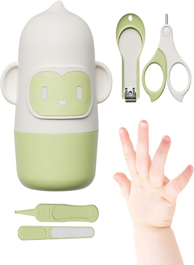 TPGA ENTERPRISE Nail Kit for Babies - 4-in-1 Nail Kit - Easy to Grip Nail Care Kit, Safe Includes Cute Case Nail Clippers, Scissors, Nail File and Tweezers for Gentle - Image 1