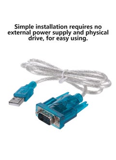 PROMASS USB to RS232 Serial Port 9 Pin Serial Port USB Cable Blue/White  - Image 4