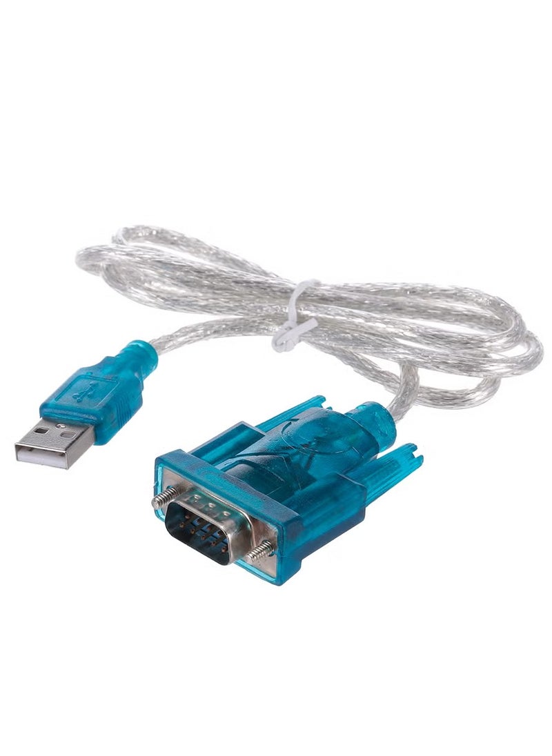 USB to RS232 Serial Port 9 Pin Serial Port USB Cable Blue/White