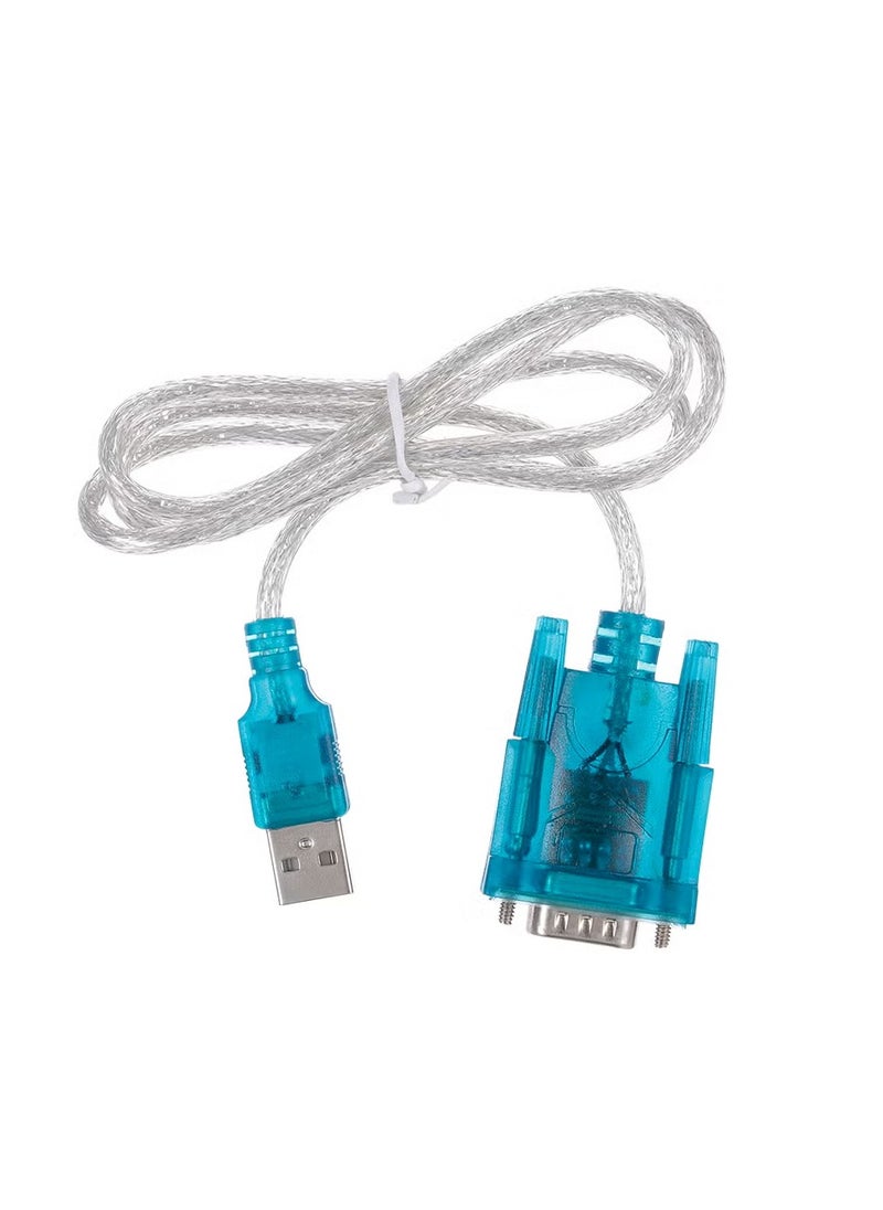 USB to RS232 Serial Port 9 Pin Serial Port USB Cable Blue/White
