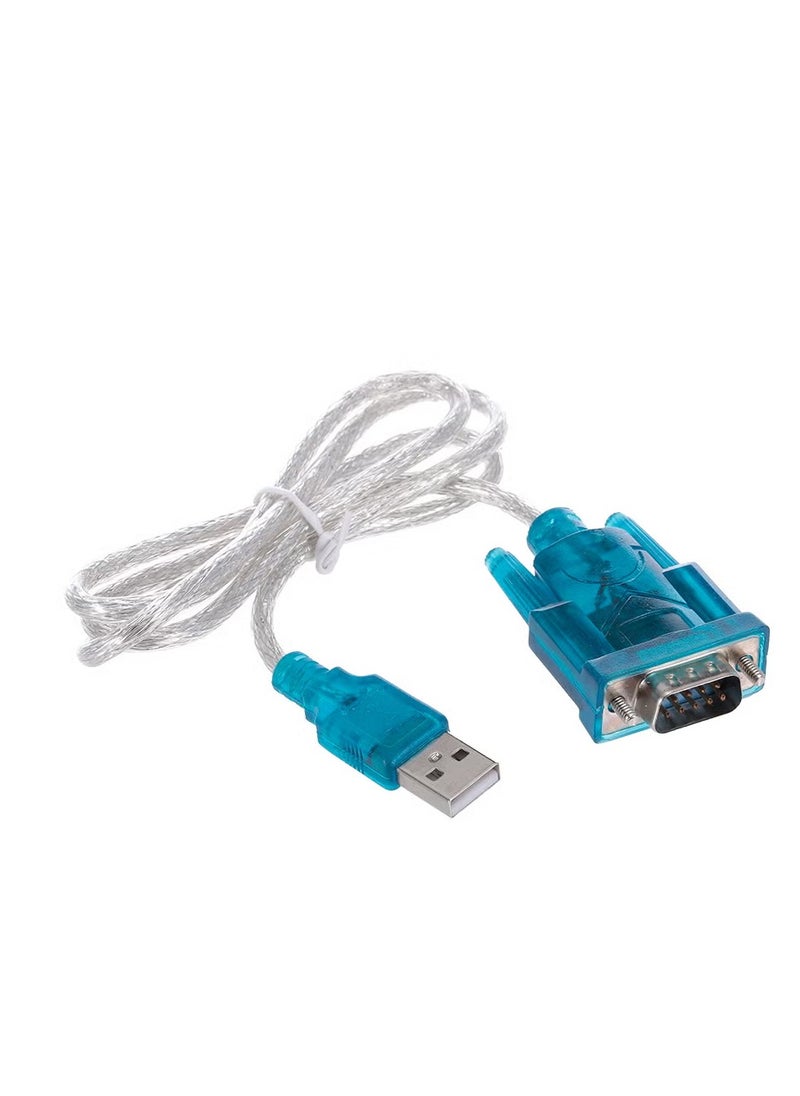 بروماس كابل USB بمنفذ تسلسلي من USB إلى RS232 بمنفذ تسلسلي ذو 9 سنون أزرق/أبيض  - Image 1