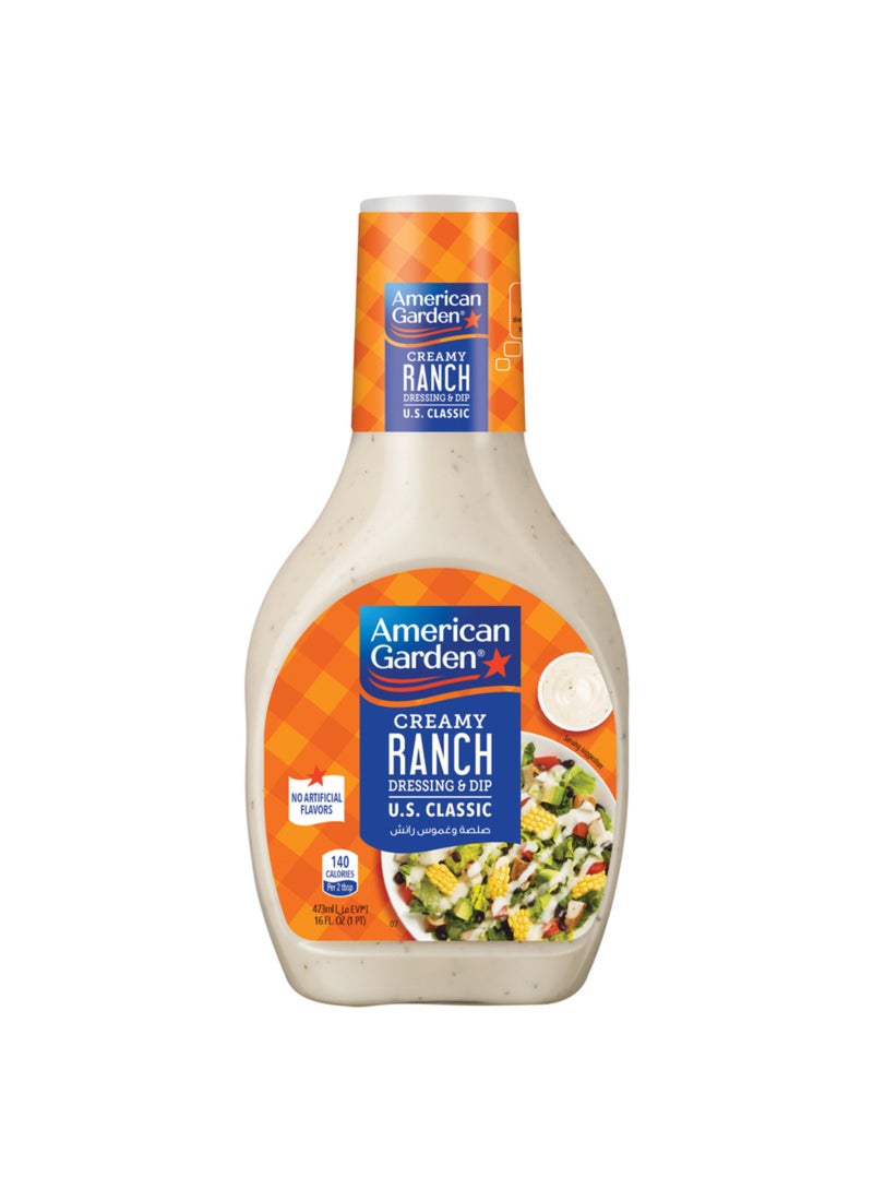 American Garden Ranch Dressing And Dip Gluten Free 473ml  - Image 1