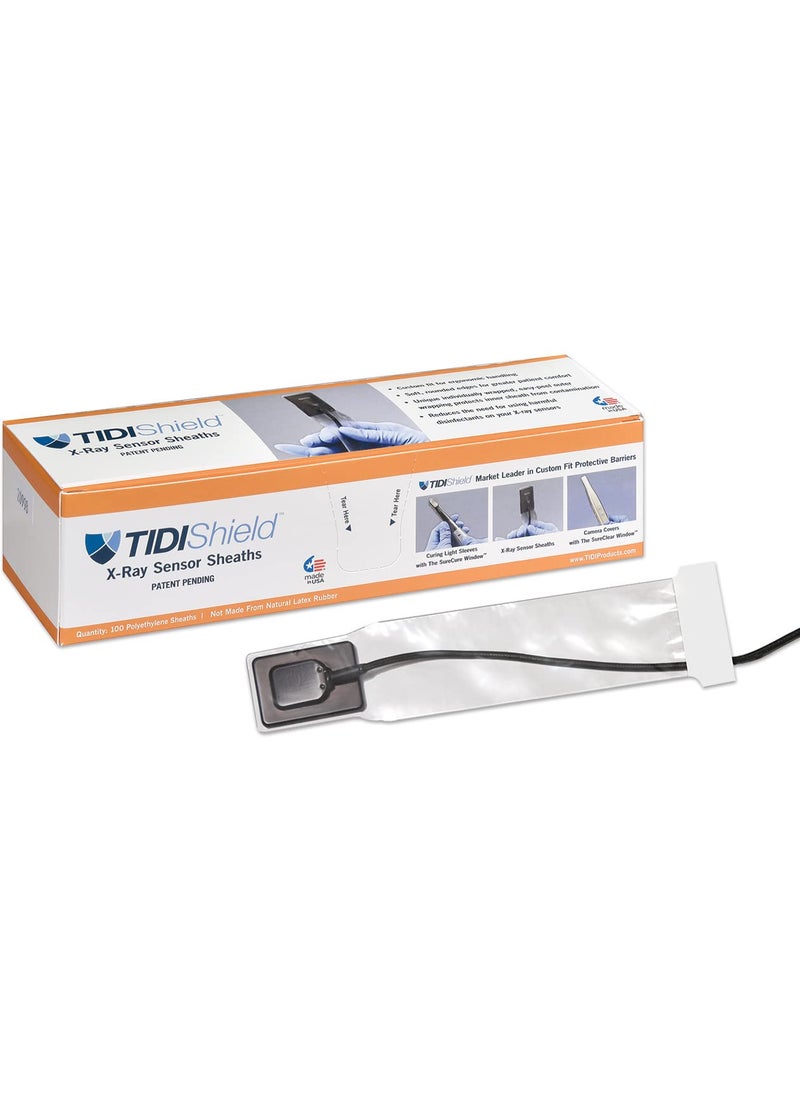 Tidi TIDIShield Schick Size 2 XRay Sensor Sheath  5 Boxes  100 Sheaths Per Box  Total Qty 500 Sheaths  Dentist Tools  Dental Tools  Dental Supplies 20825  - Image 2
