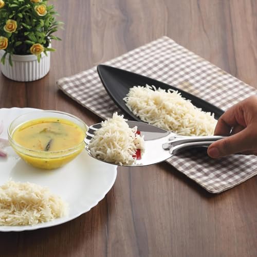 Expresso Stainless Steel Rice Panja Paddle Scooper Spatula Server Kitchen Utensils Pack of 1 - Image 2