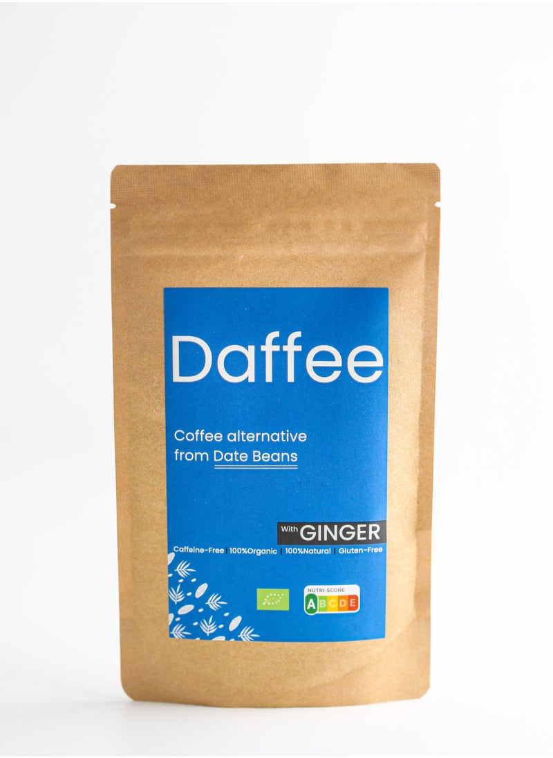 Daffee Decaf Coffee Alternative Made from Organic Date Beans with Natural Ginger -125g  - Image 1