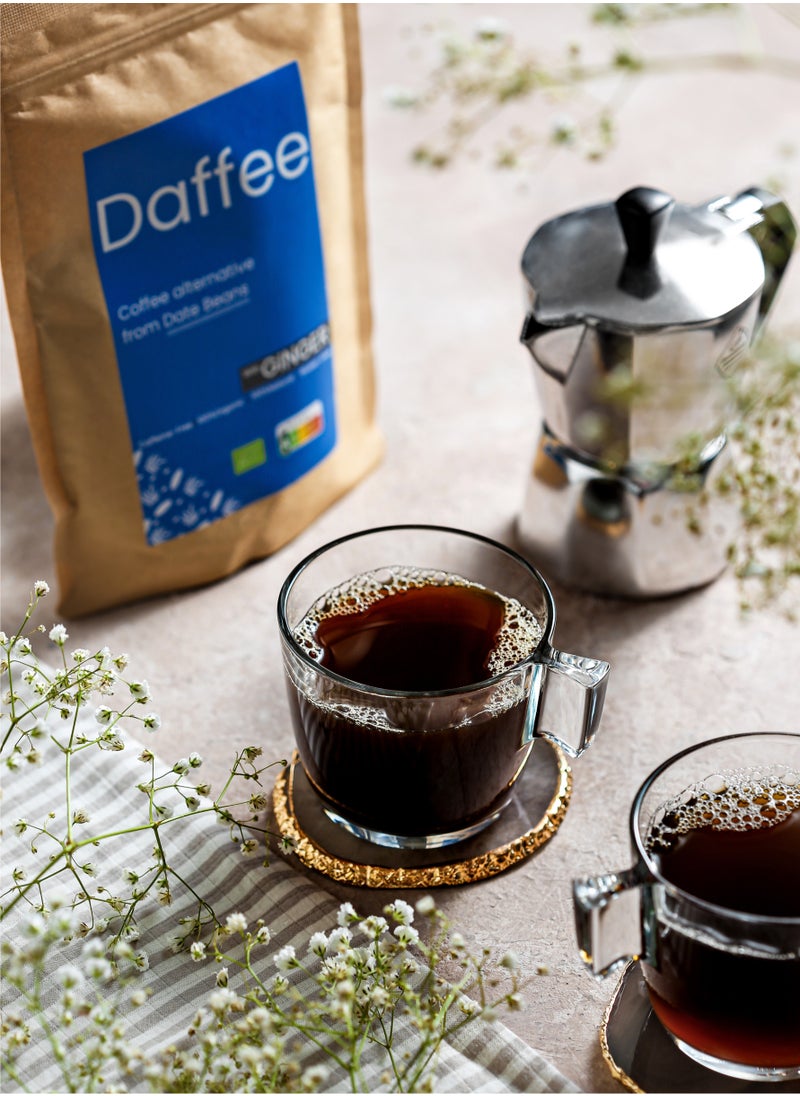 Daffee Decaf Coffee Alternative Made from Organic Date Beans with Natural Ginger -125g  - Image 3