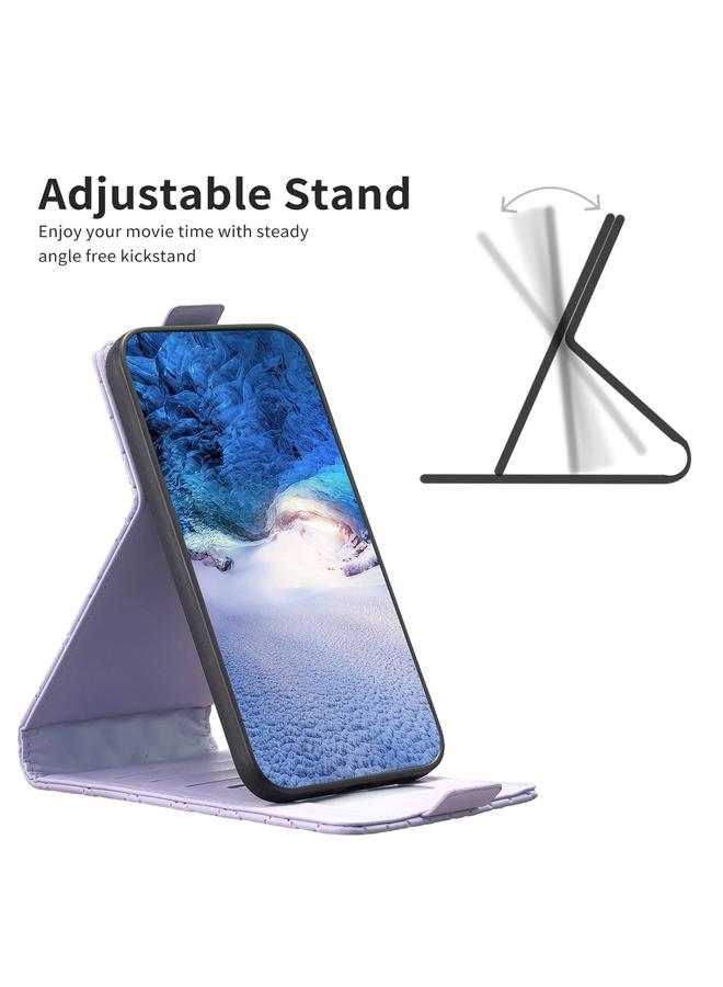 اس-توب جراب هاتف Redmi 10 2022 / Note 11 4G Diamond Lattice جراب هاتف جلدي قابل للطي عموديًا - Image 4