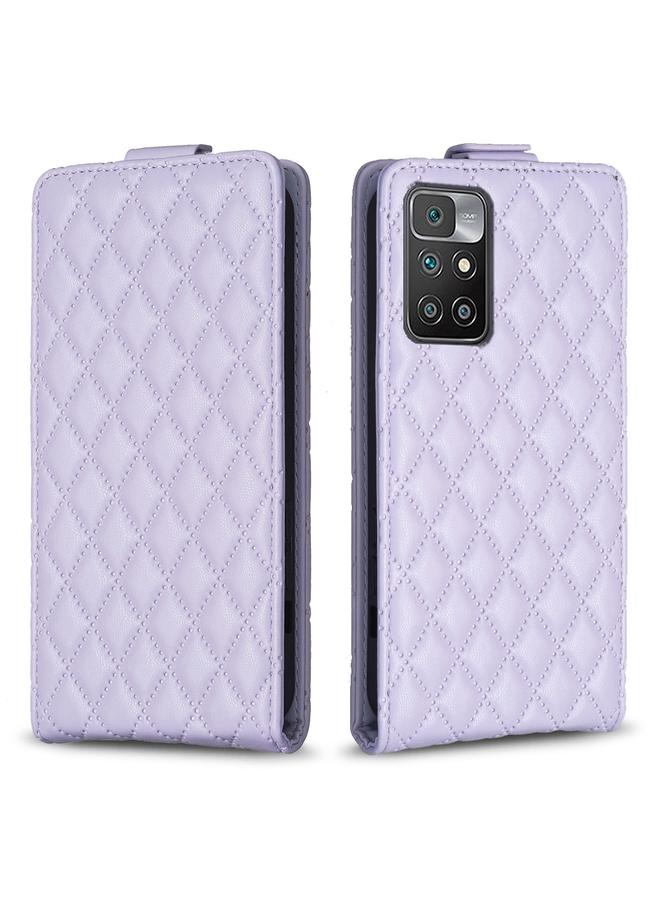 اس-توب جراب هاتف Redmi 10 2022 / Note 11 4G Diamond Lattice جراب هاتف جلدي قابل للطي عموديًا - Image 1