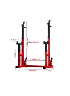 COMMANDO Adjustable Multi-Function Weightlifting Rack for Squats and Bench Exercises  Think harder  - Image 2