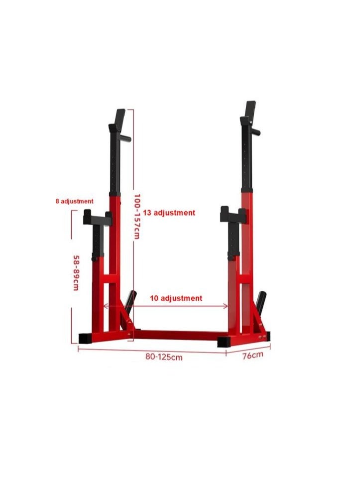 COMMANDO Adjustable Multi-Function Weightlifting Rack for Squats and Bench Exercises  Think harder  - Image 2