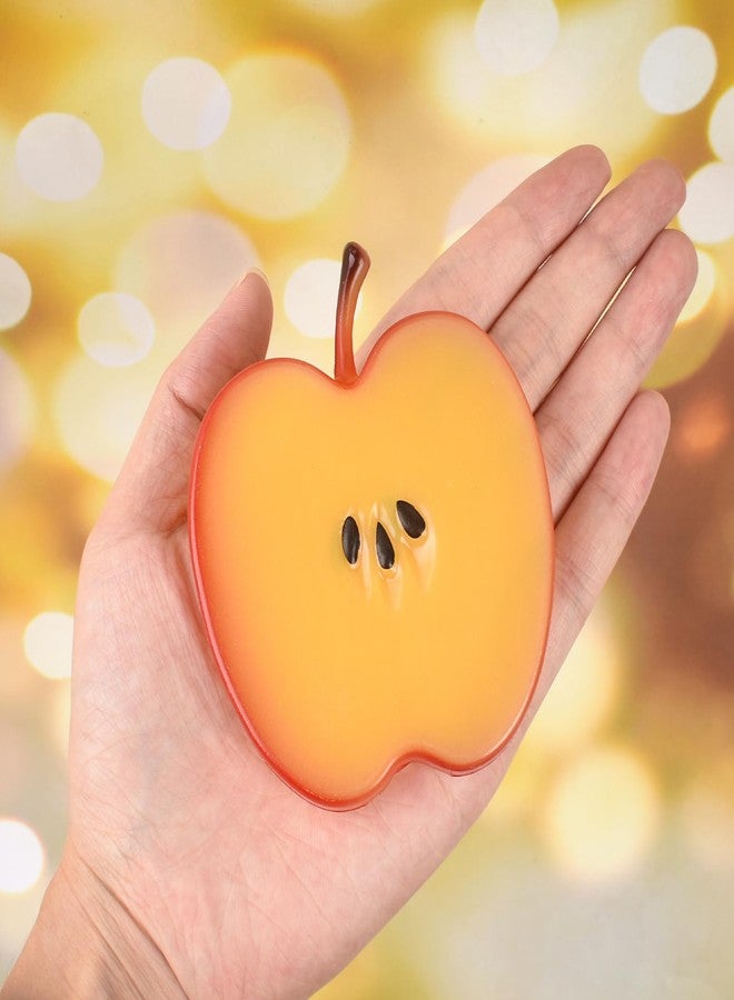 Luckforest Artificial Apple Slices, 10Pcs Realistic Red Apple Slices Fake Fruit Slices for Model Display Home Kitchen Party Photography Props - Image 5