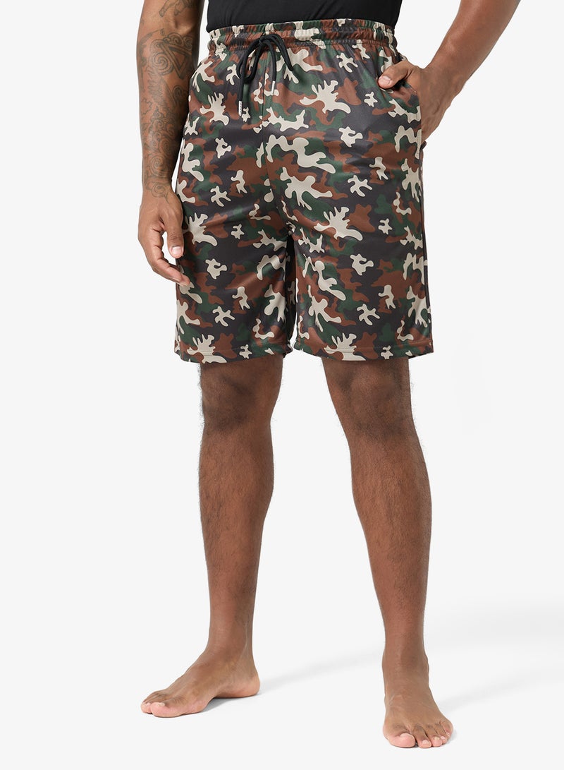 Seventy Five Printed Short Sleeve T-Shirt And Shorts Set - Image 4