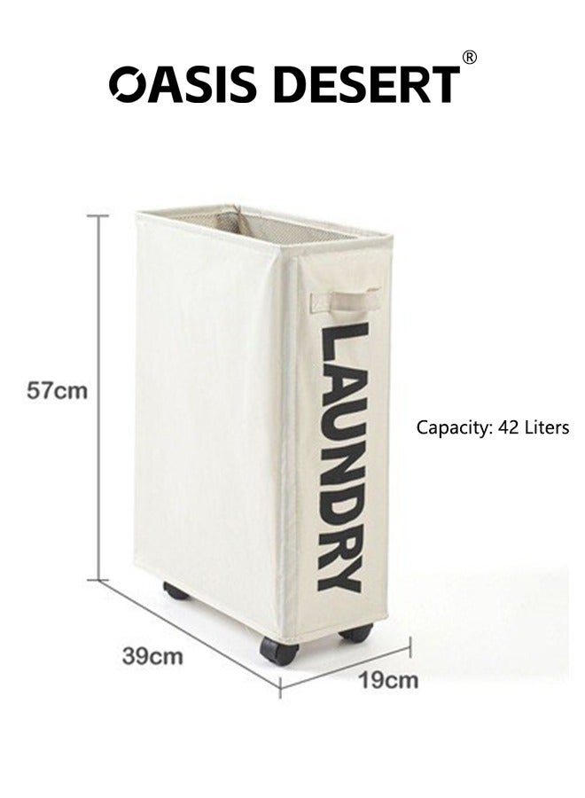 OASIS DESERT Fabric Storage Bucket, Dirty Clothes Basket, Dirty Clothes Storage Basket, Laundry Basket, Household Daily Use0000-- - Image 1