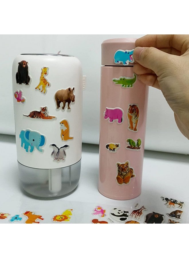 Chocozone 32 Reusable PVC Stickers Book Waterproof Stickers Toys for 2 Years Old Boys & Girls Learning Preschool Educational Book for Kids (Animals) - Image 4