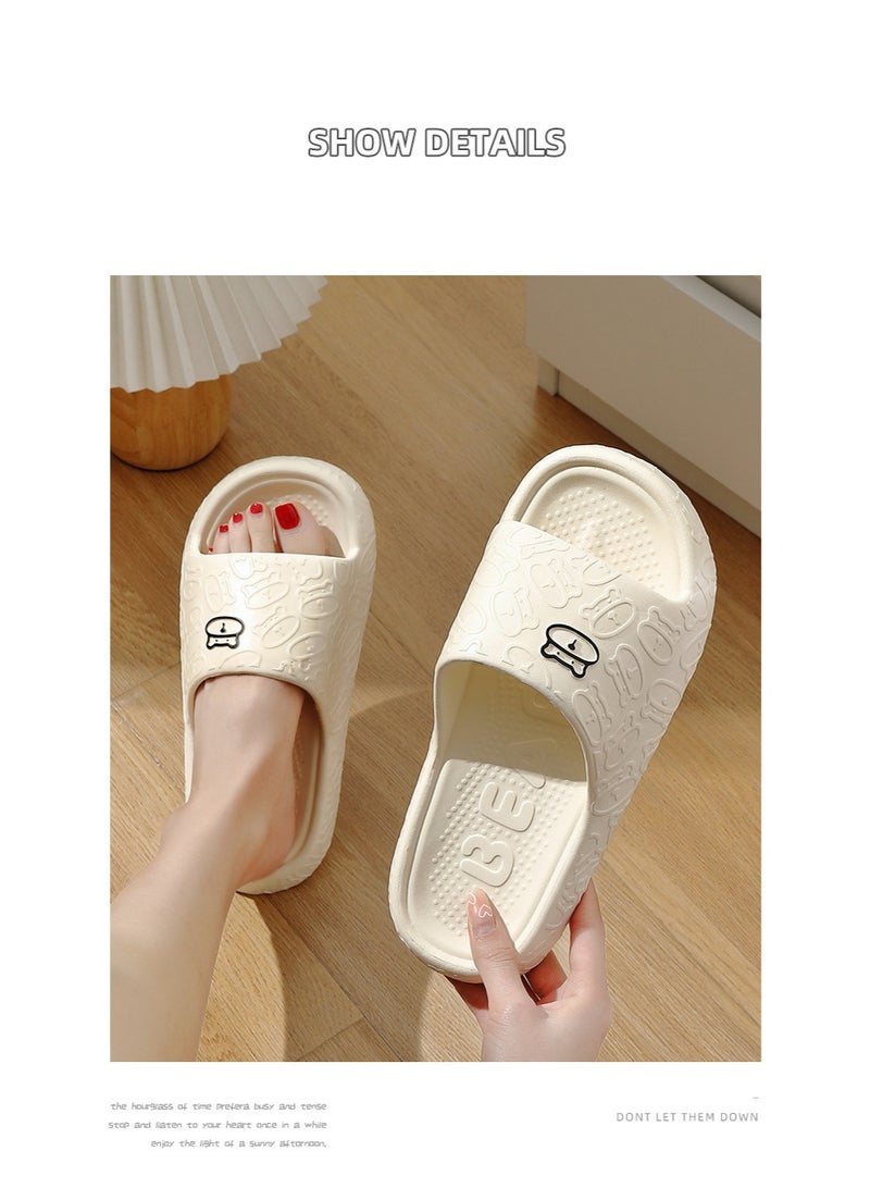 EVA slippers for both men and women, high-end home feel, cool slippers, indoor thick soled, non slip, and odorless foot slippers - Image 3