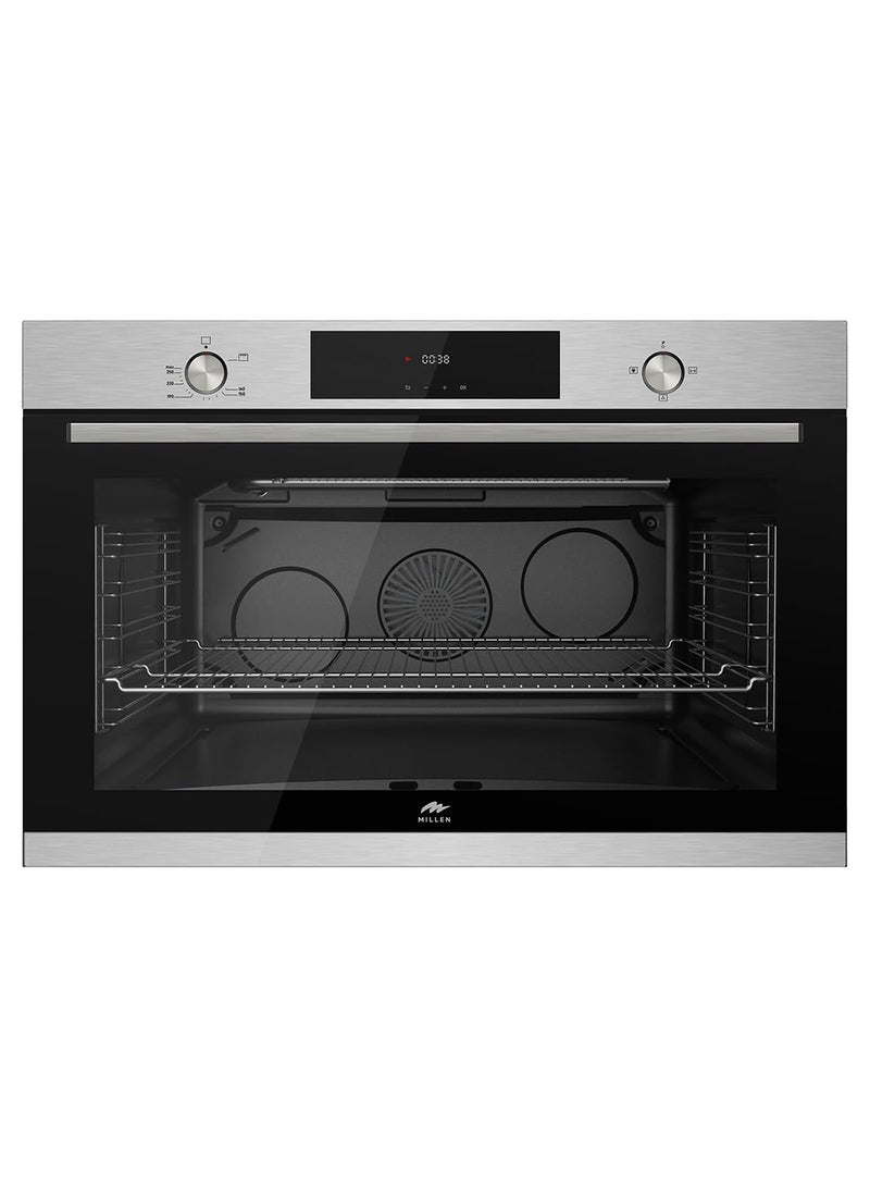 MILLEN 90cm Built In Gas Oven, 120L - 3Y Warranty,  Triple Layer Glass With Inner Low-e Glass, MGO 901 IX Stainless Steel - Image 1
