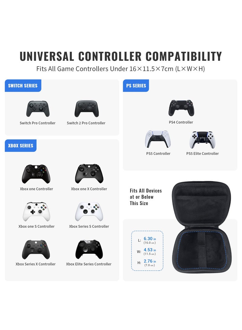 Universal Game Controller Storage Bag Zipper Shockproof Protective Pouch for Steam Controller NS2 PRO PS5 PS4 Gamepad - Image 2