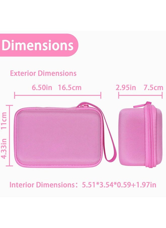Aenllosi Kids Camera Case for Anchioo/for ESOXOFFORE Instant Print Camera Toys,Kids Selfie Digital Camera Photo Paper & Color Pen Holder (Pink,Case Only)  - Image 5