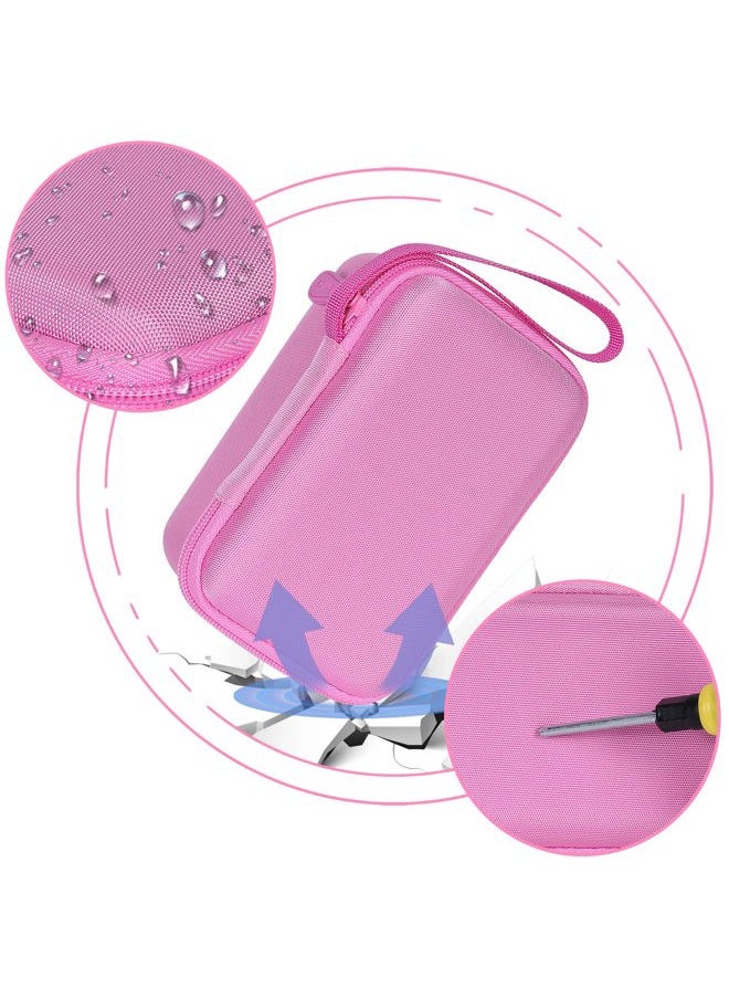 Aenllosi Kids Camera Case for Anchioo/for ESOXOFFORE Instant Print Camera Toys,Kids Selfie Digital Camera Photo Paper & Color Pen Holder (Pink,Case Only)  - Image 4