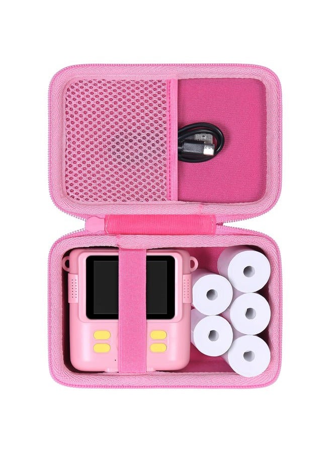 Aenllosi Kids Camera Case for Anchioo/for ESOXOFFORE Instant Print Camera Toys,Kids Selfie Digital Camera Photo Paper & Color Pen Holder (Purple,Case Only) - Image 1