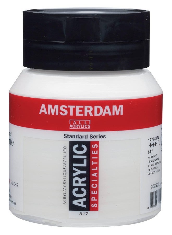 Amsterdam Standard Series Acrylic Jar 500ml Pearl White 817 (17728172) - Image 2