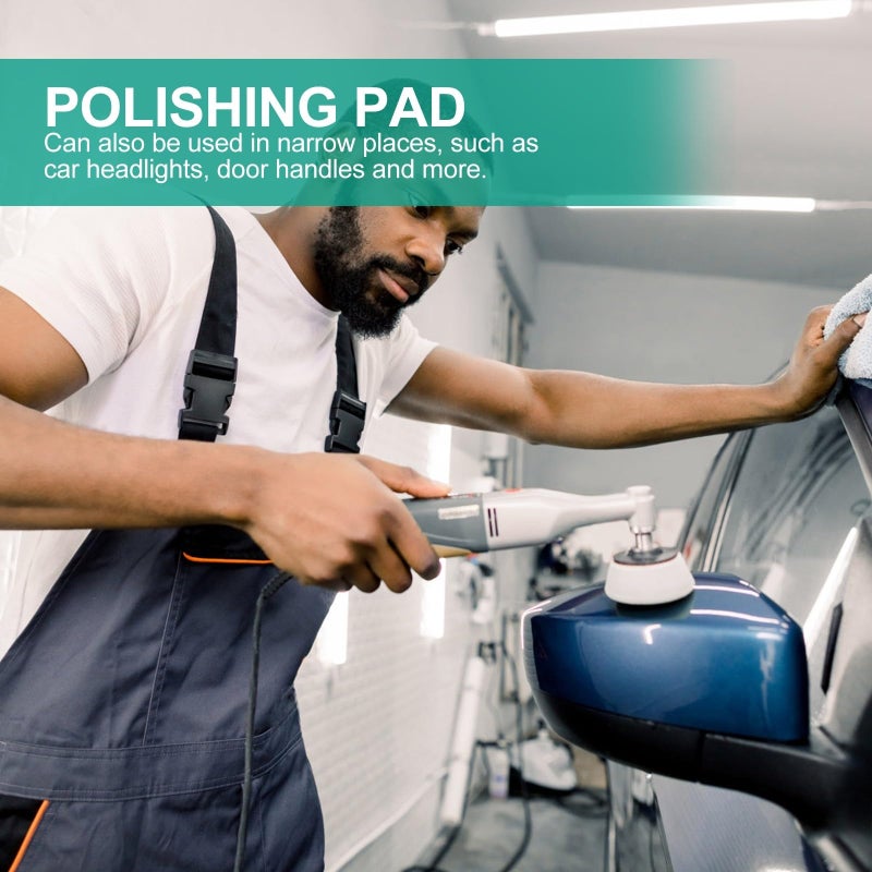 16pcs Multi Size 0.1 1 Inch Car Polishing Buffing Pads Kit Soft Wool Sponge Wheels for Waxing Detailing - Image 5