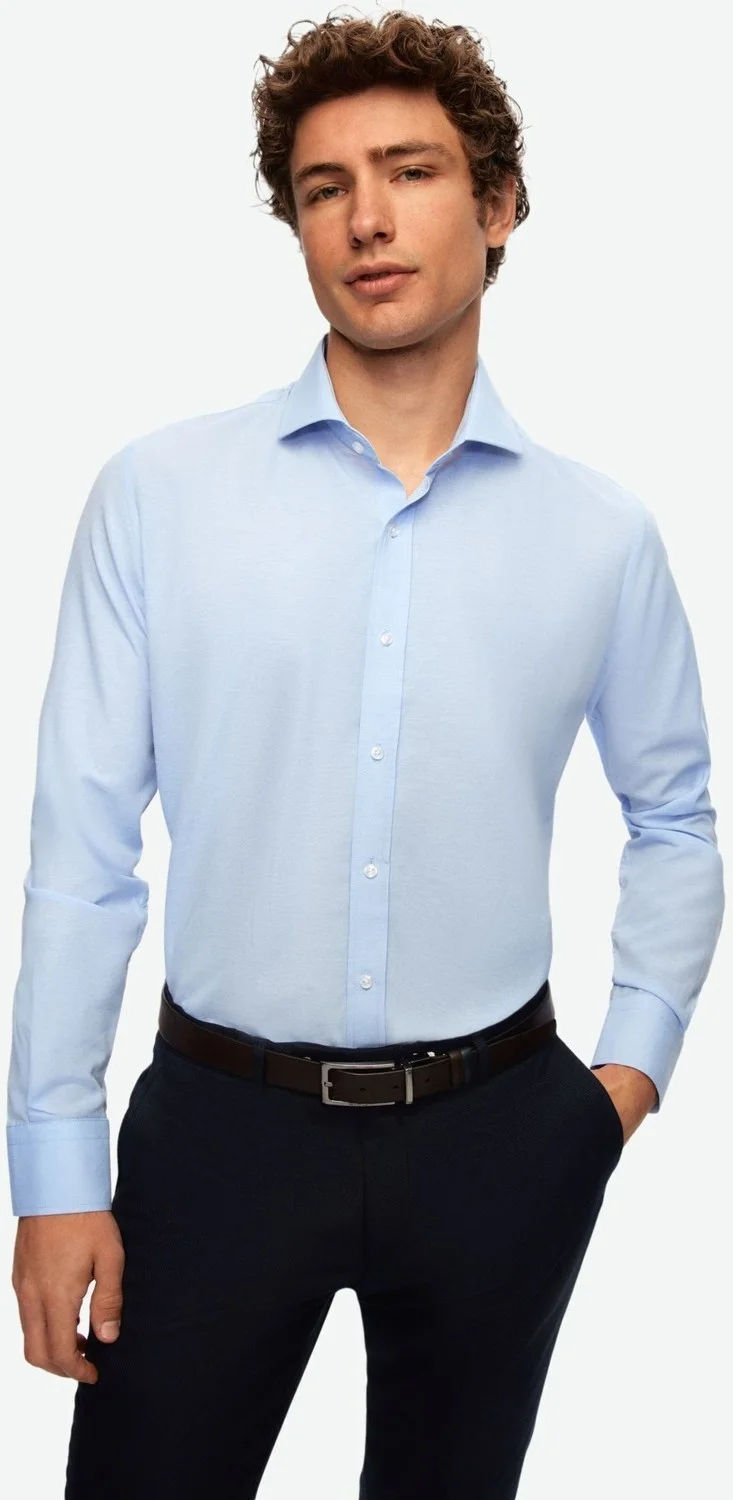 D'S DAMAT D'S Groom Slim Fit Light Blue Italian Collar Shirt 2HF02ORT5185