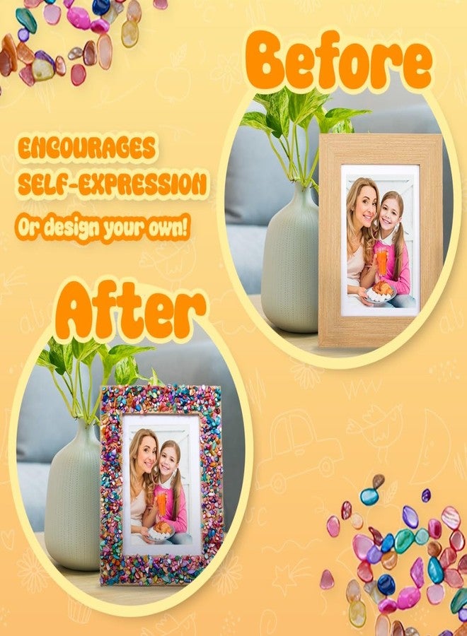 Playbees Kids Picture Frame Mosaic Craft Kit Craft DIY Arts & Crafts for Kids Frame Kit Great Birthday Gifts for 3 4 5 6 7 8 9 10 11 12 Year Old Holiday Christmas Gift for Girls - Image 2