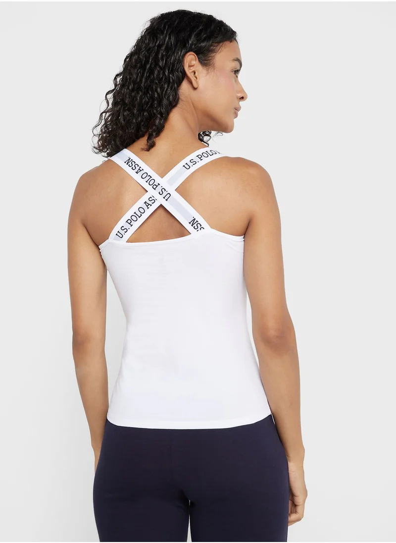 U.S. Polo Assn. Scoop Neck Cami Top