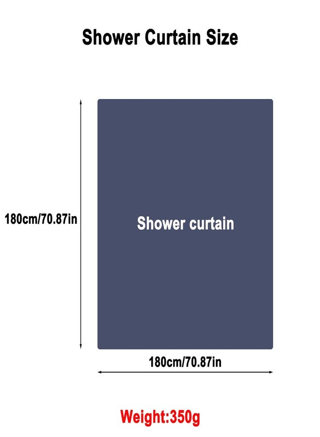 DDS-DUDES Christmas Shower Curtain Kids Bathroom Halloween Decor with 12 Curtain Hooks for Bathroom, Waterproof 71 x 71 inch (SC-08) - Image 3