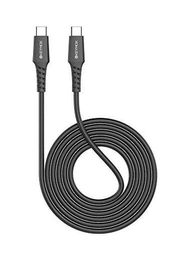 NIBEMINENT Keymox USB-C to 2.0 Charging Cable black - Image 1