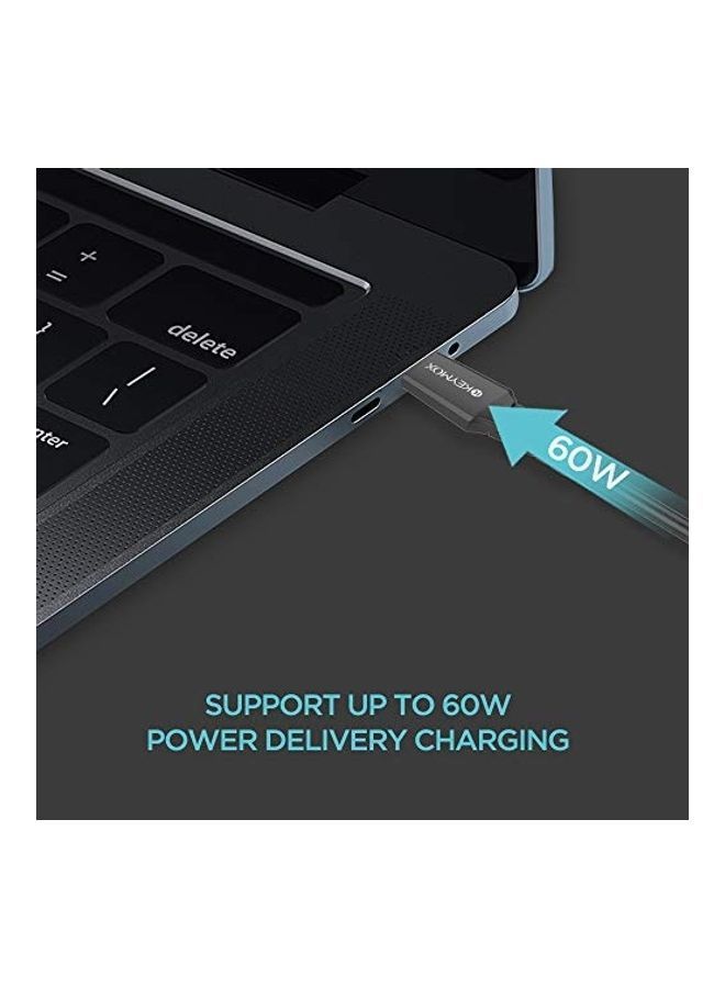 NIBEMINENT Keymox USB-C to 2.0 Charging Cable black - Image 4