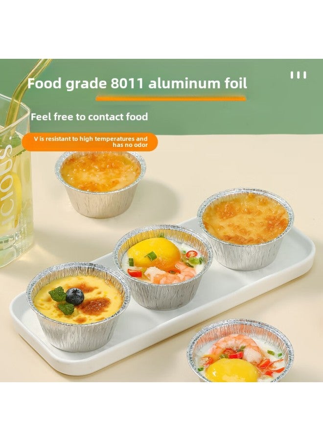 Special Paper Tin Paper Bowl For Air Fryer Household Aluminum Foil Box Paper Tray Small Size Disposable Oven Tin Paper Cup-Specification:50 Small Round Tin Foil Holders - Image 4