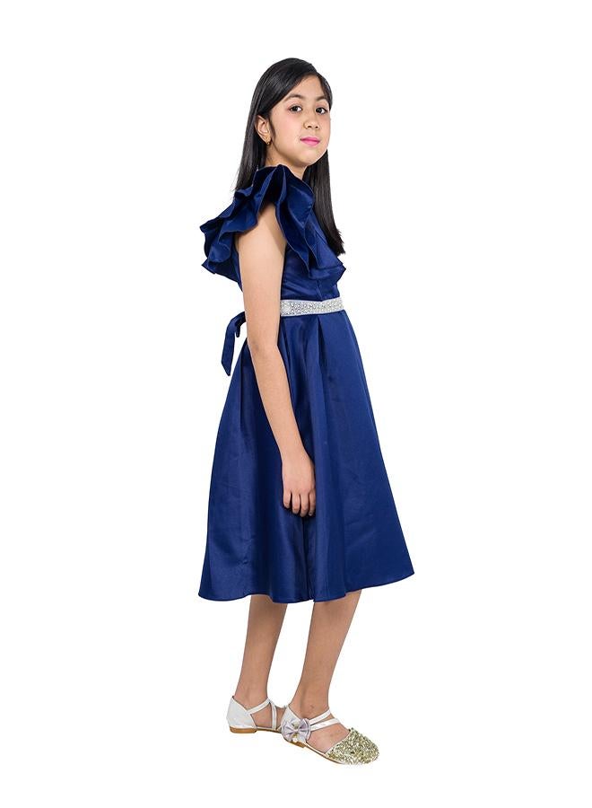 بيبي كلو فستان ساتان بكشكشة - Image 3