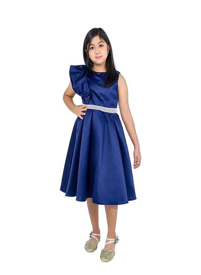 babyqlo Royal Sapphire Glam Dress for Girls