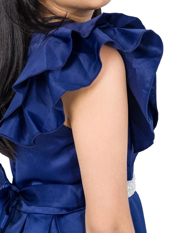 babyqlo Satin Ruffle Dress