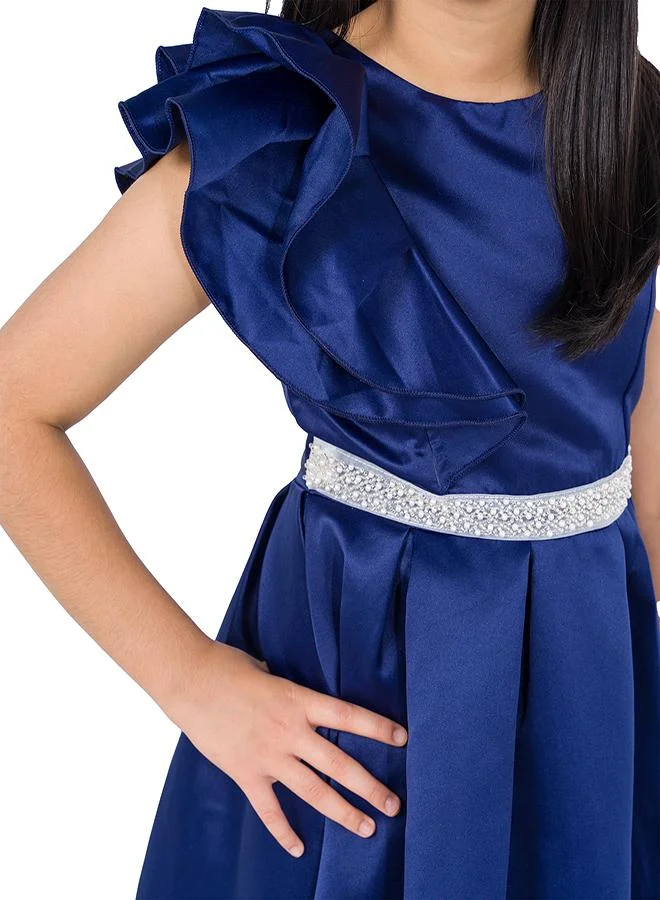 babyqlo Satin Ruffle Dress